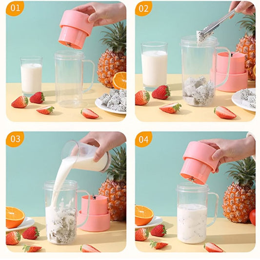 Blender Portabil Electric Blendzy, Incarcare USB, 340ml