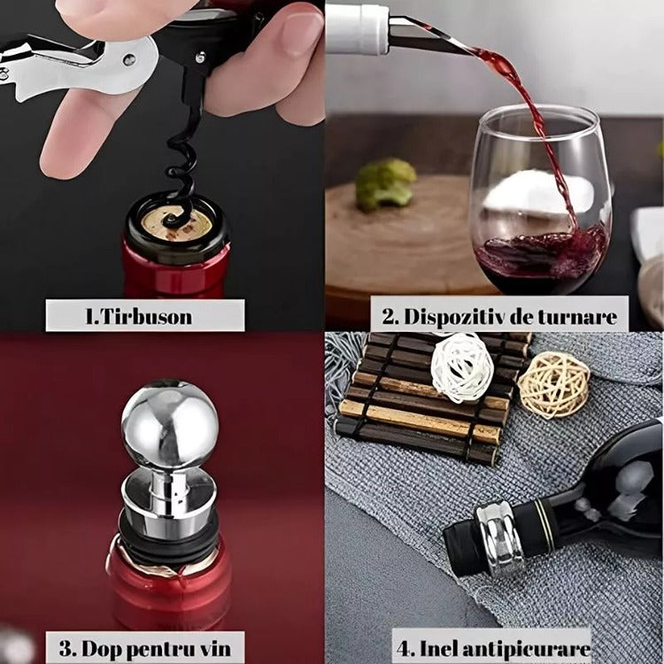 Cutie Set Accesorii Sticla Vin - Varivo