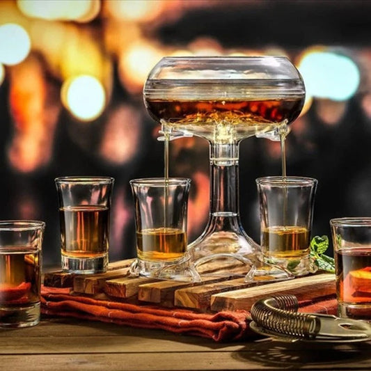 Dispenser pentru Bauturi cu 6 Shoturi, Distribuitor Rapid pentru Petreceri