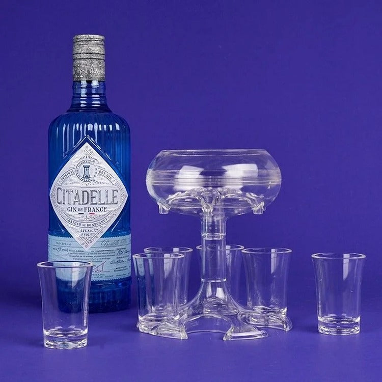 Dispenser pentru Bauturi cu 6 Shoturi, Distribuitor Rapid pentru Petreceri