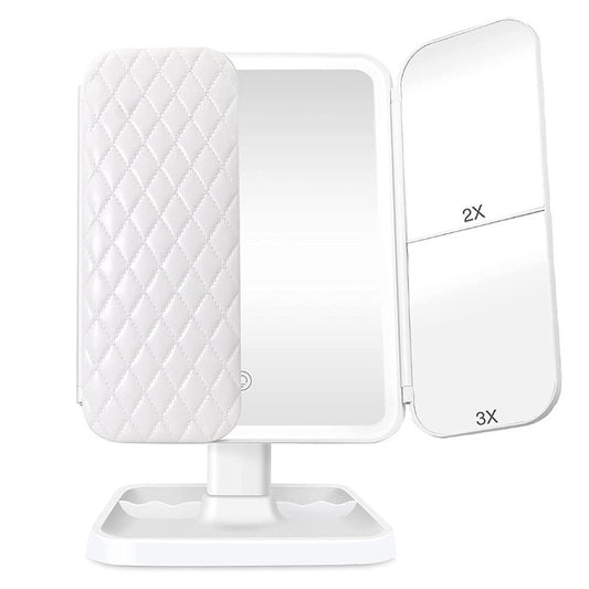 Oglinda de Machiaj Pliabila cu Zoom, LED