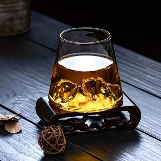 Pahar de Bere din Sticla cu Munte - Varivo