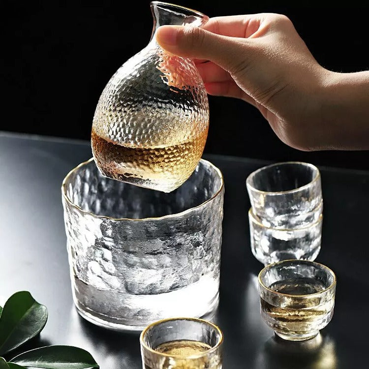 Set Cadou Decantor Mic Premium, 4 Pahare