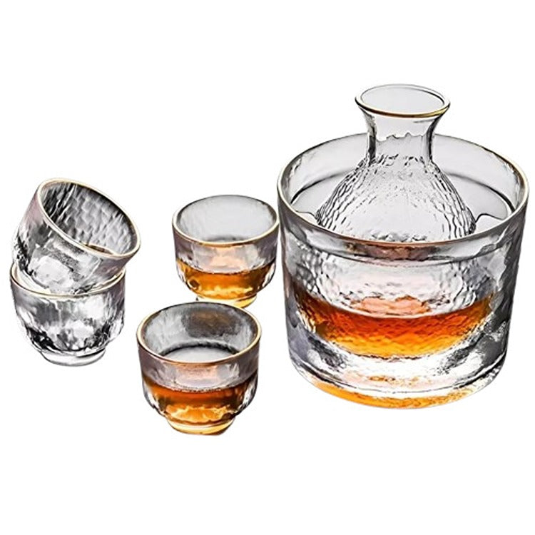 Set Cadou Decantor Mic Premium, 4 Pahare