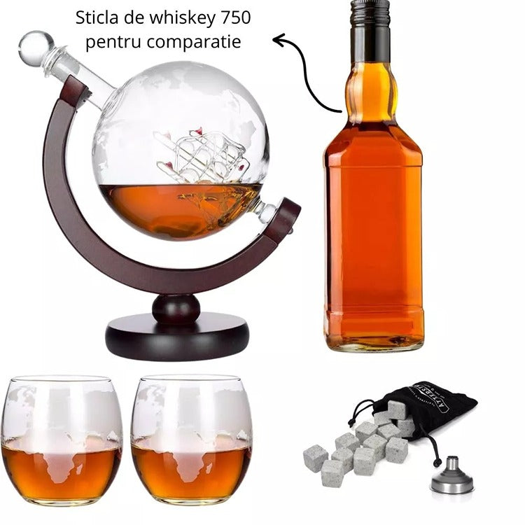 Set Cadou Decantor Glob Pamantesc Epique, 2 Pahare