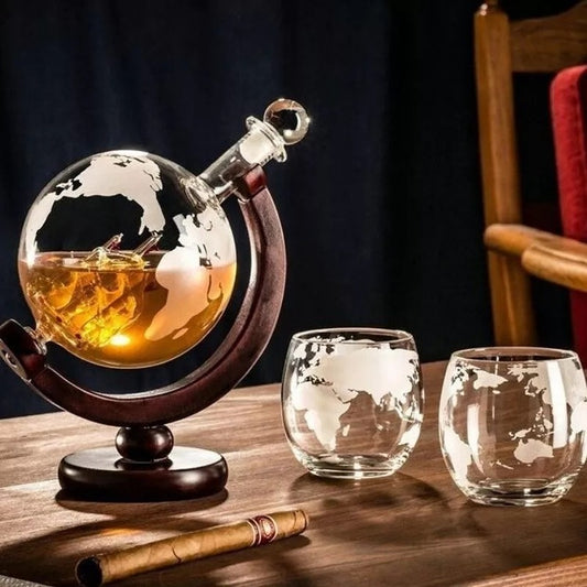 Set Cadou Decantor Glob Pamantesc Epique, 2 Pahare