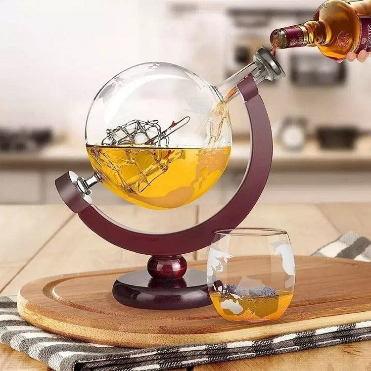 Set Cadou Decantor Glob Pamantesc Epique, 2 Pahare