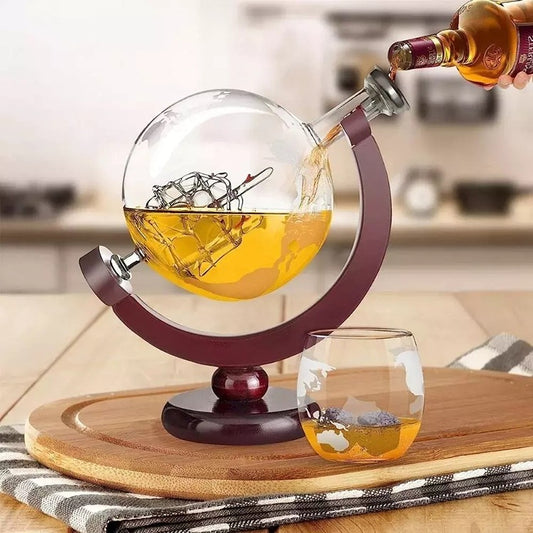 Set Cadou Decantor Glob Pamantesc Epique, 2 Pahare