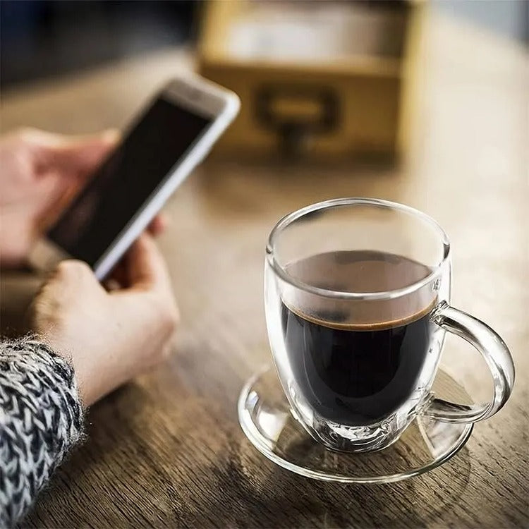 Cana Cafea cu Pereti Dubli, 350ml - Varivo