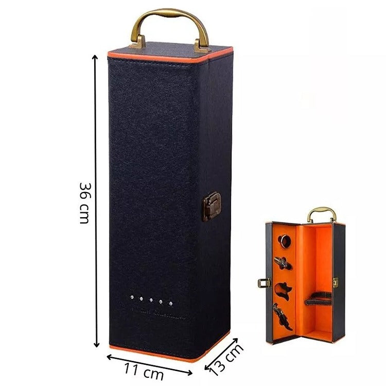 Cutie Cadou Sticla Vin cu Accesorii Deluxe