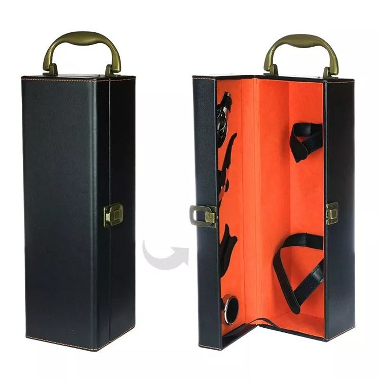 Cutie Cadou Sticla Vin cu Accesorii Deluxe