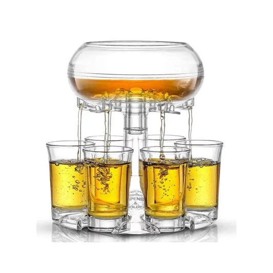 Dispenser pentru Bauturi cu 6 Shoturi, Distribuitor Rapid pentru Petreceri