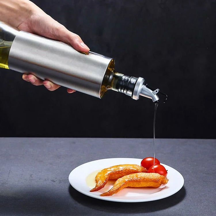 Dispenser pentru Ulei Argintiu, 500ml - Varivo