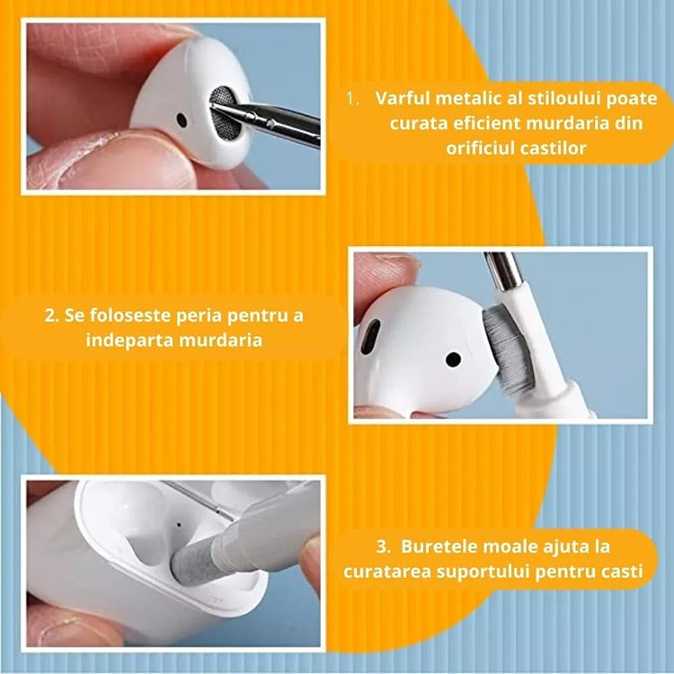 Kit Curatare Telefon si Casti 3 in 1 - Varivo