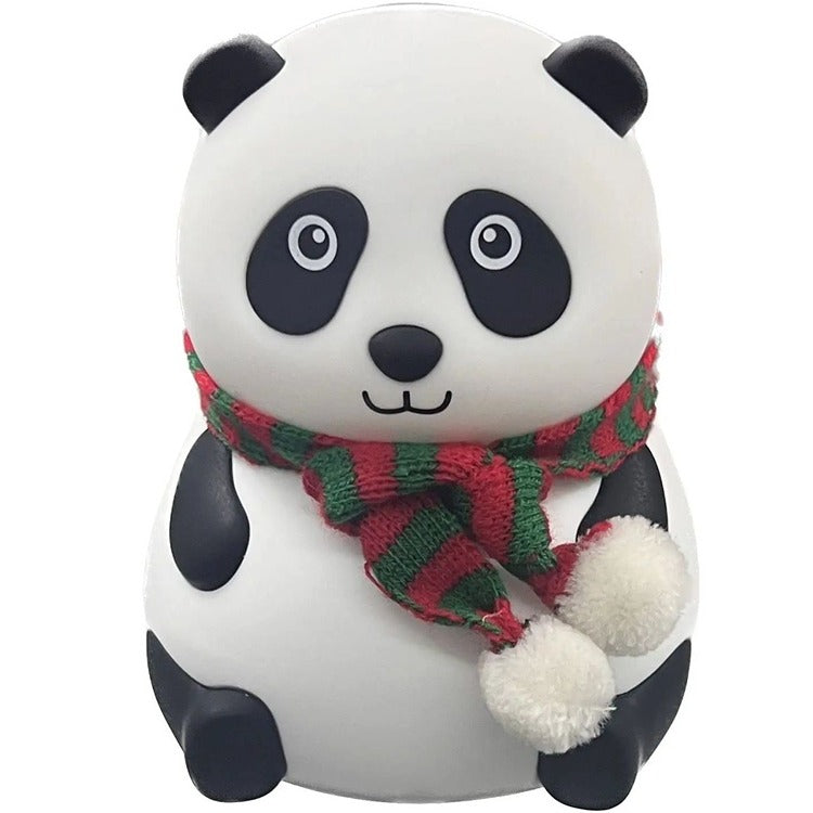 Lampa de Noapte din Silicon, Panda Multicolor, Reincarcabila USB