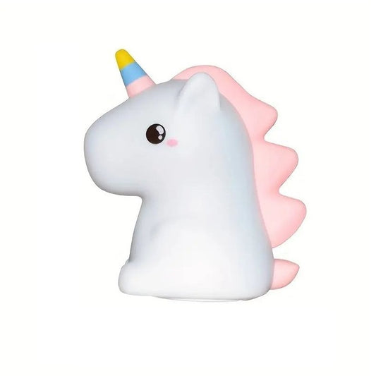 Lampa de Noapte din Silicon, Unicorn Multicolor, Reincarcabila USB