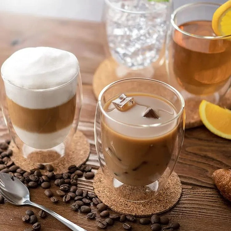 Pahar Cafea cu Pereti Dubli, 350ml