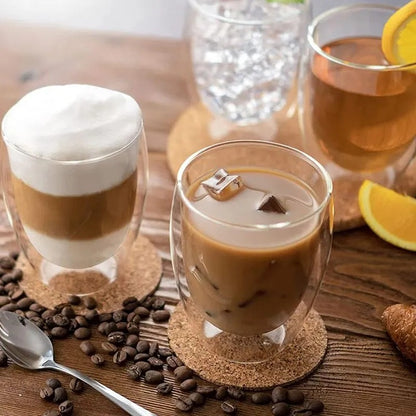 Pahar Cafea cu Pereti Dubli, 350ml