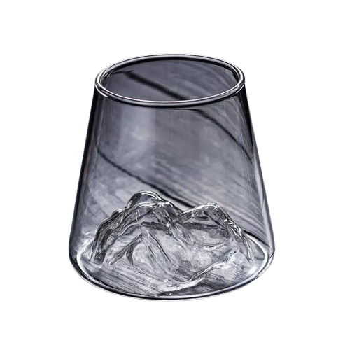Pahar de Bere din Sticla cu Munte - Varivo