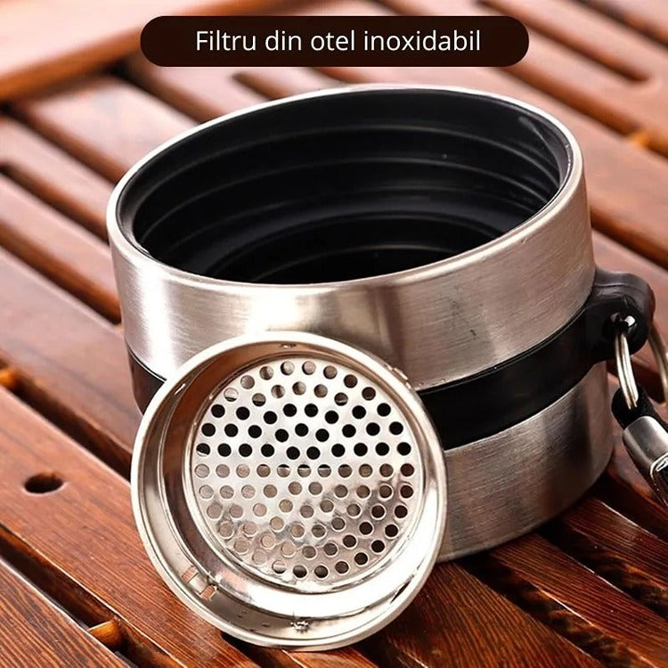 Recipient Infuzor Ceai din Sticla