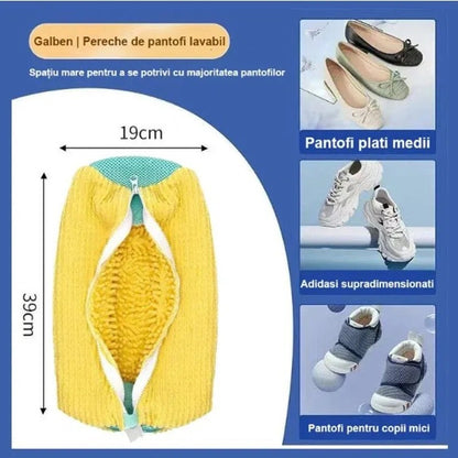 Sac pentru Spalare Incaltaminte cu Fermoar, Reutilizabil
