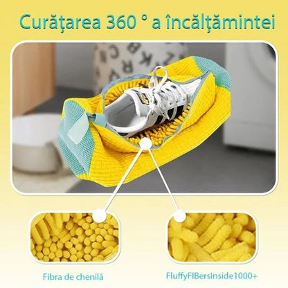 Sac pentru Spalare Incaltaminte cu Fermoar, Reutilizabil