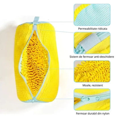 Sac pentru Spalare Incaltaminte cu Fermoar, Reutilizabil