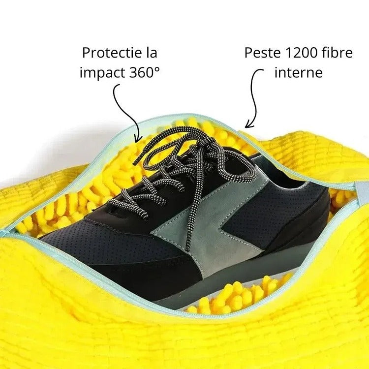 Sac pentru Spalare Incaltaminte cu Fermoar, Reutilizabil