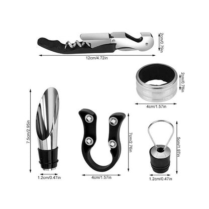 Set Accesorii Sticla vin, 5 piese