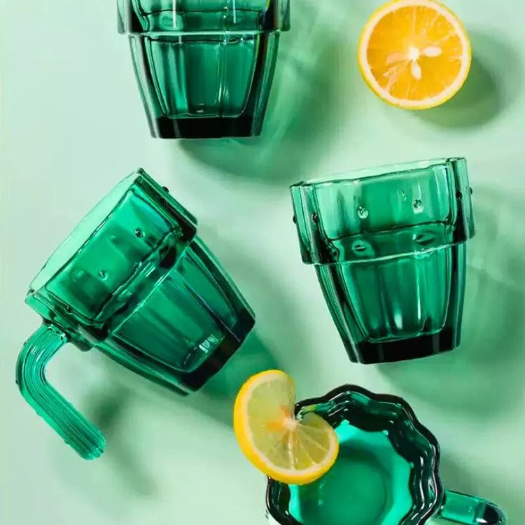 Set Cani si Pahare Stivuibile Cactus, 4 buc