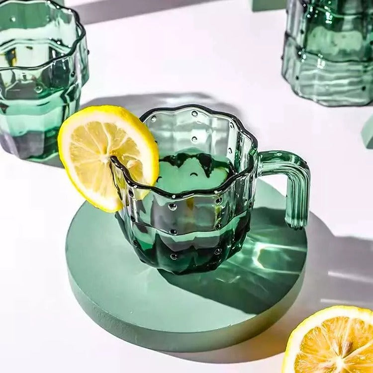 Set Cani si Pahare Stivuibile Cactus, 4 buc