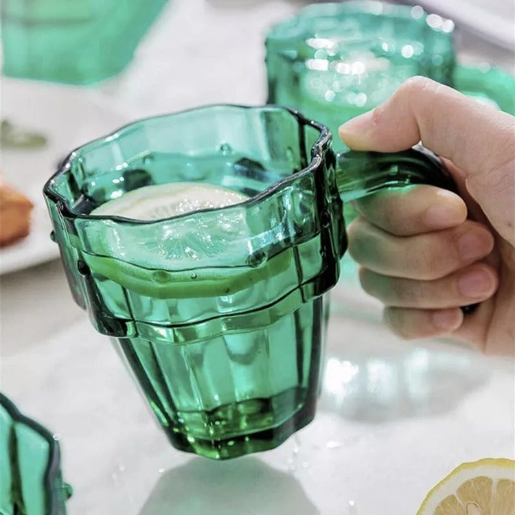 Set Cani si Pahare Stivuibile Cactus, 4 buc