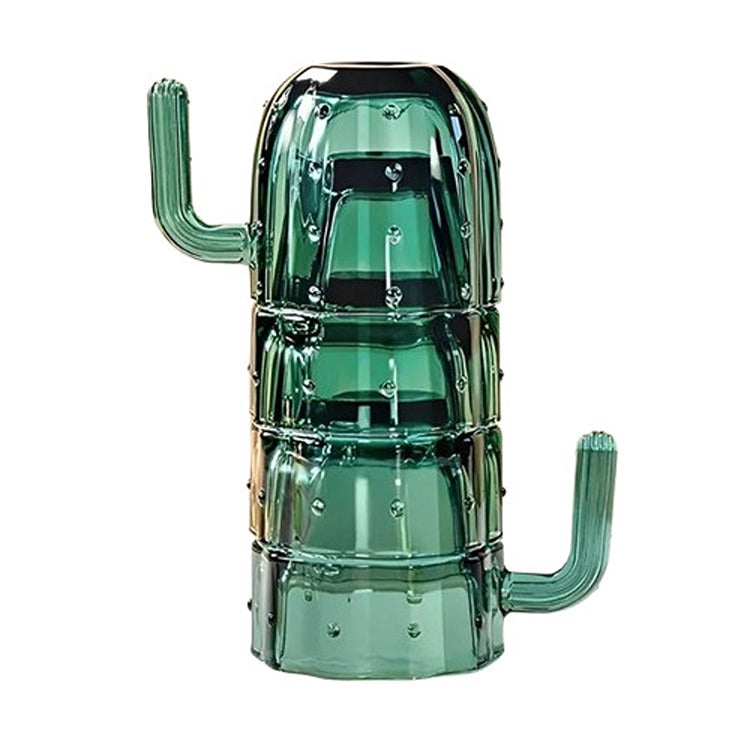 Set Cani si Pahare Stivuibile Cactus, 4 buc