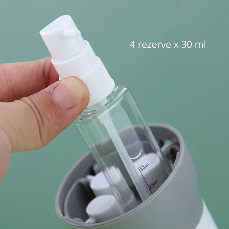 Set Dispenser Pulverizator de Calatorie, 4 buc, 30ml - Varivo