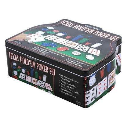 Set Joc Poker Texas Hold'em Set, 200 jetoane