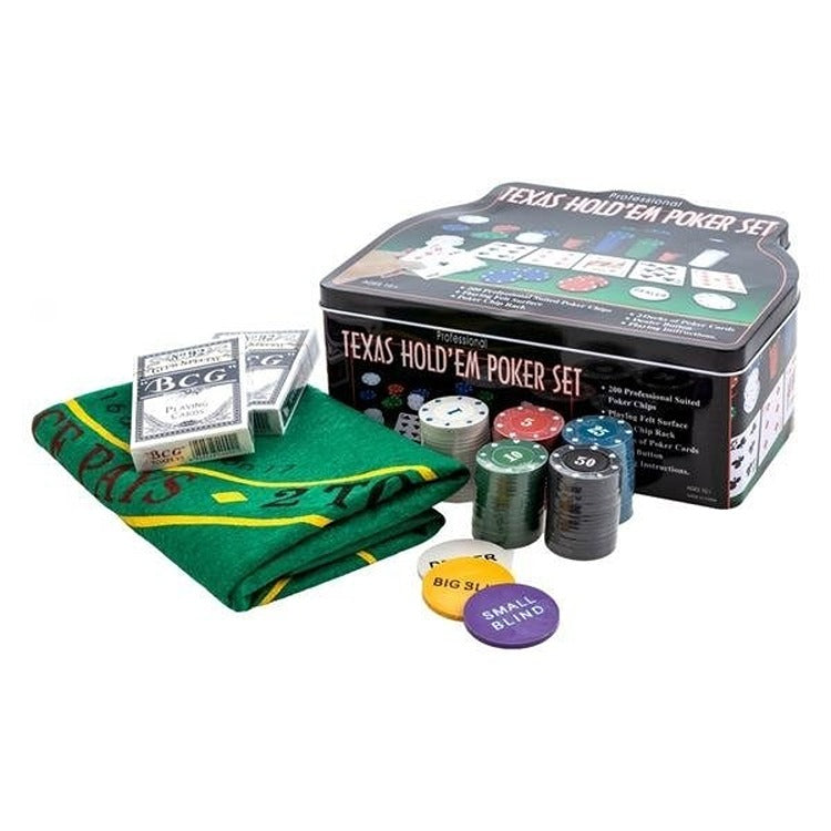 Set Joc Poker Texas Hold'em Set, 200 jetoane