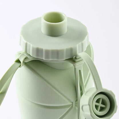 Sticla Pliabila Silicon, Verde, 600ml