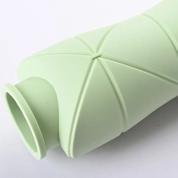Sticla Pliabila Silicon, Verde, 600ml