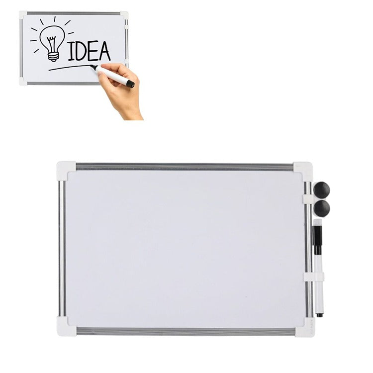 Tablita Magnetica de Scris, cu Marker si Magneti, Rama din Aluminiu